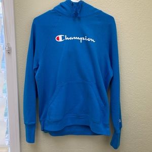 BLUE CHAMPION HOODIE !!
